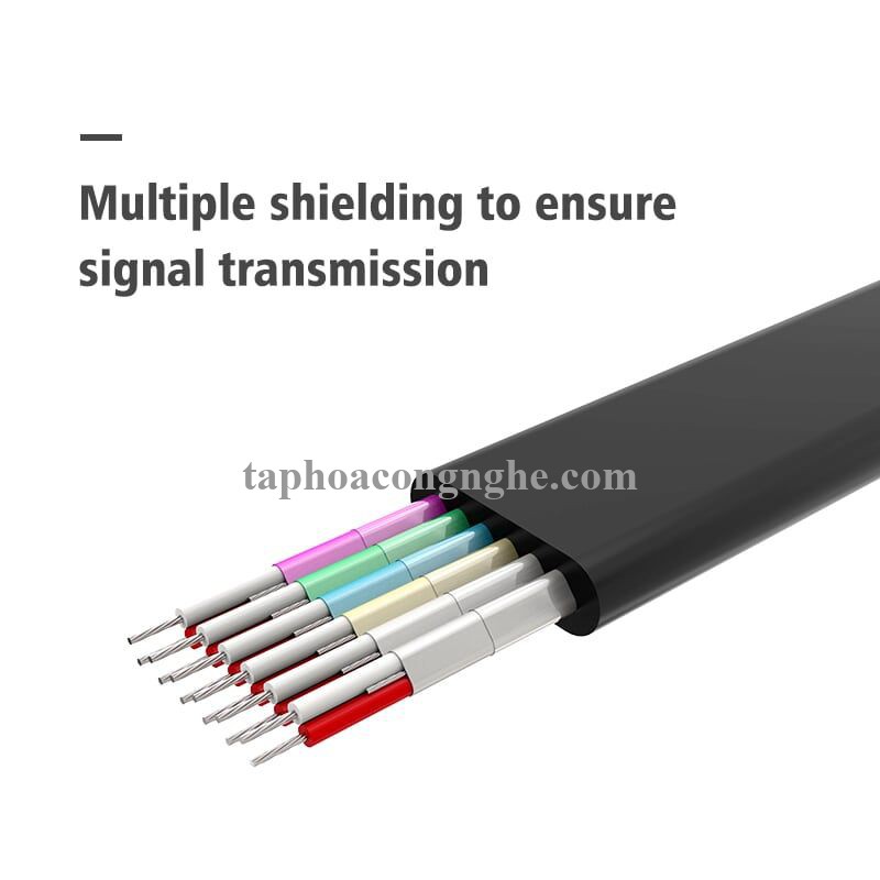 Ugreen 30111 3M màu Đen Cáp tín hiệu HDMI vỏ nhựa PVC cao cấp cáp dẹt HD120 30030111